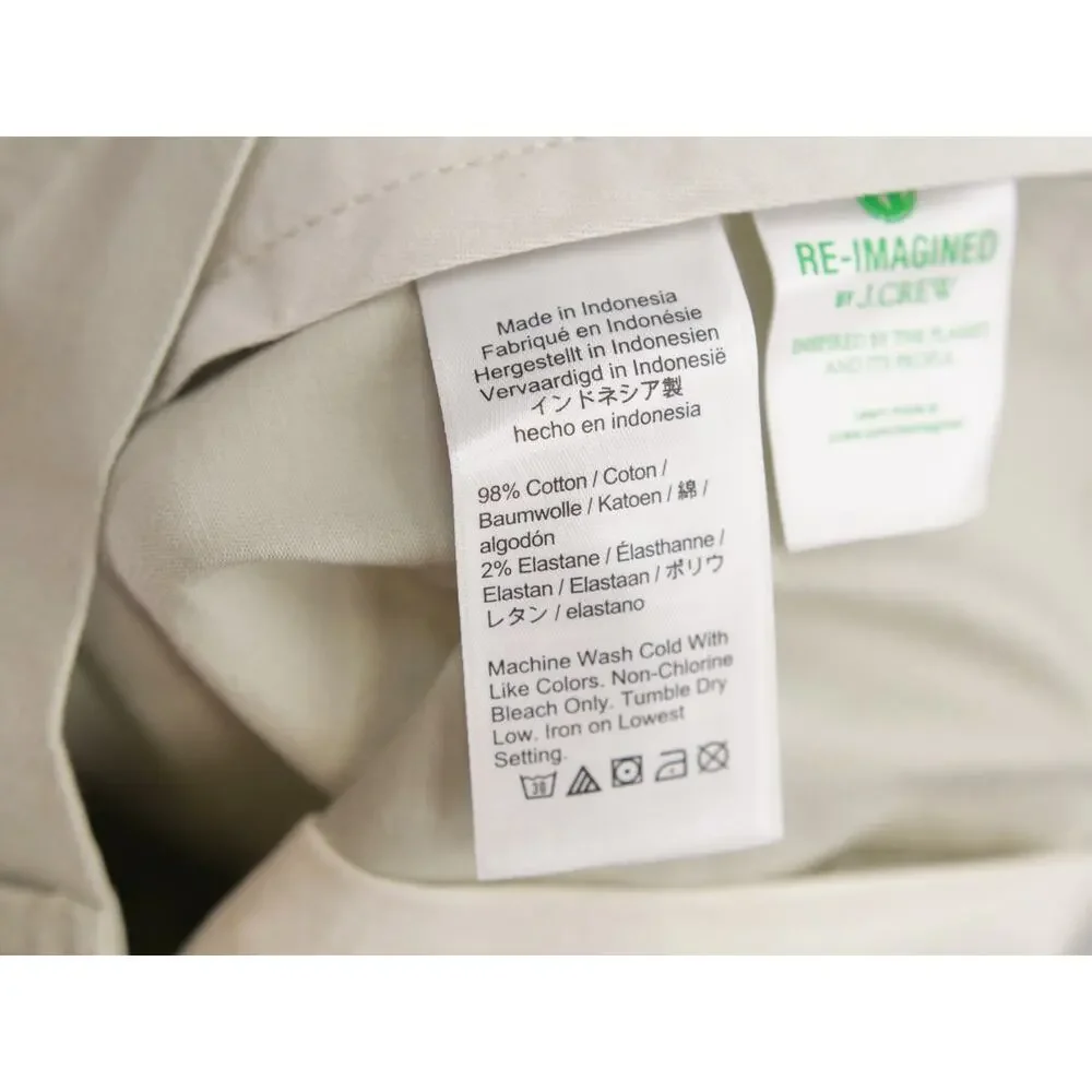 J. Crew Portsider NWT Stretch Chino Shorts Men's Size 35 Off White 5